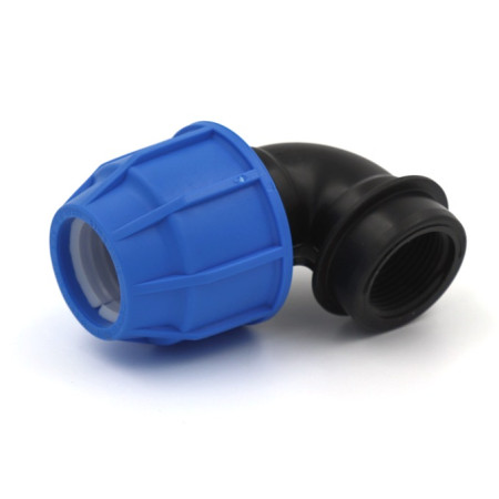 TECNO PLASTIC Koleno 90° svěrný spoj x vnitřní závit 25x1/2"