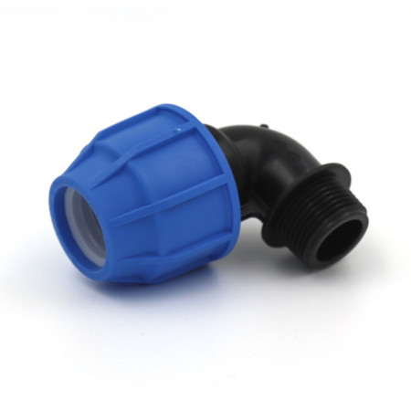 TECNO PLASTIC Koleno 90° svěrný spoj x vnější závit 32x1"