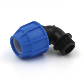 TECNO PLASTIC Koleno 90° svěrný spoj x vnější závit 50x6/4"