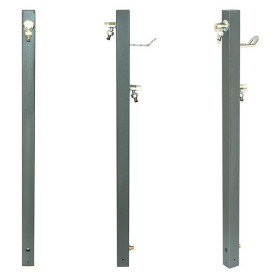 Nerezový zahradní sloupek, 2 kohouty, závěs